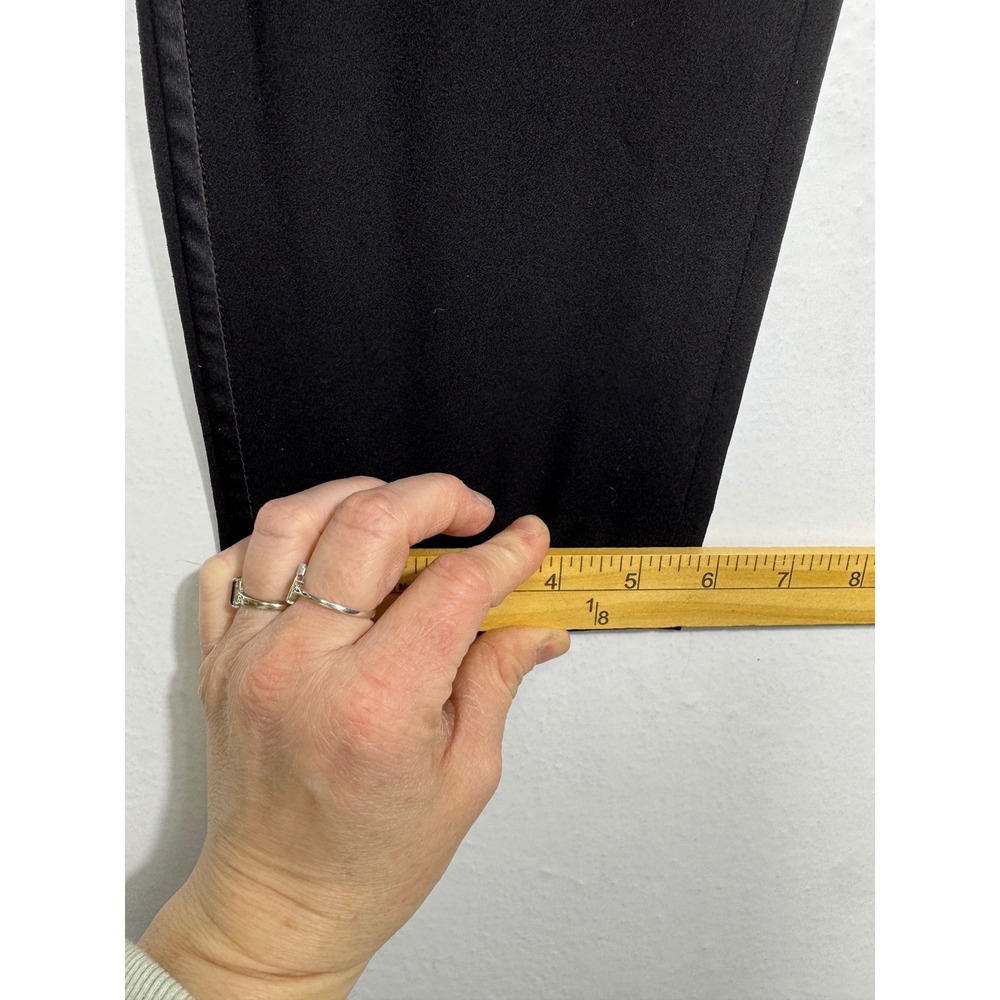 Lafayette 148 Black Pull On Tapered Pants Size Small Elastic Waist 27.5" Inseam - Picture 13 of 13